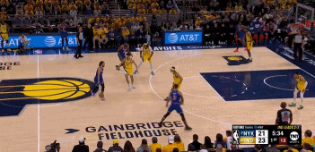 ⚔️剑拔弩张！哈利伯顿内外开花连得5分 布伦森2记三分强势回应